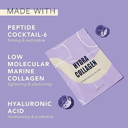 Lapcos Hdyra Collagen Chest Mask, Renewing Hydra-gel Chesk Mask with Hyaluronic Acid & Collagen Mask pcos_Hdyra_Collagen_Chest_Mask_Renewing_Hydra-gel_Chesk_Mask_with_Hyaluronic_Acid_Collagen_to_Tighten_and_Firm_Skin_Improve_Tone_Reduce_Fine_Lines_Wrinkles_Mask_EXprimi_beauty_Kenya shop at Exprimi Beauty Kenya. Home of Skin care, Body care, Make-up, Fragrance & Beauty.