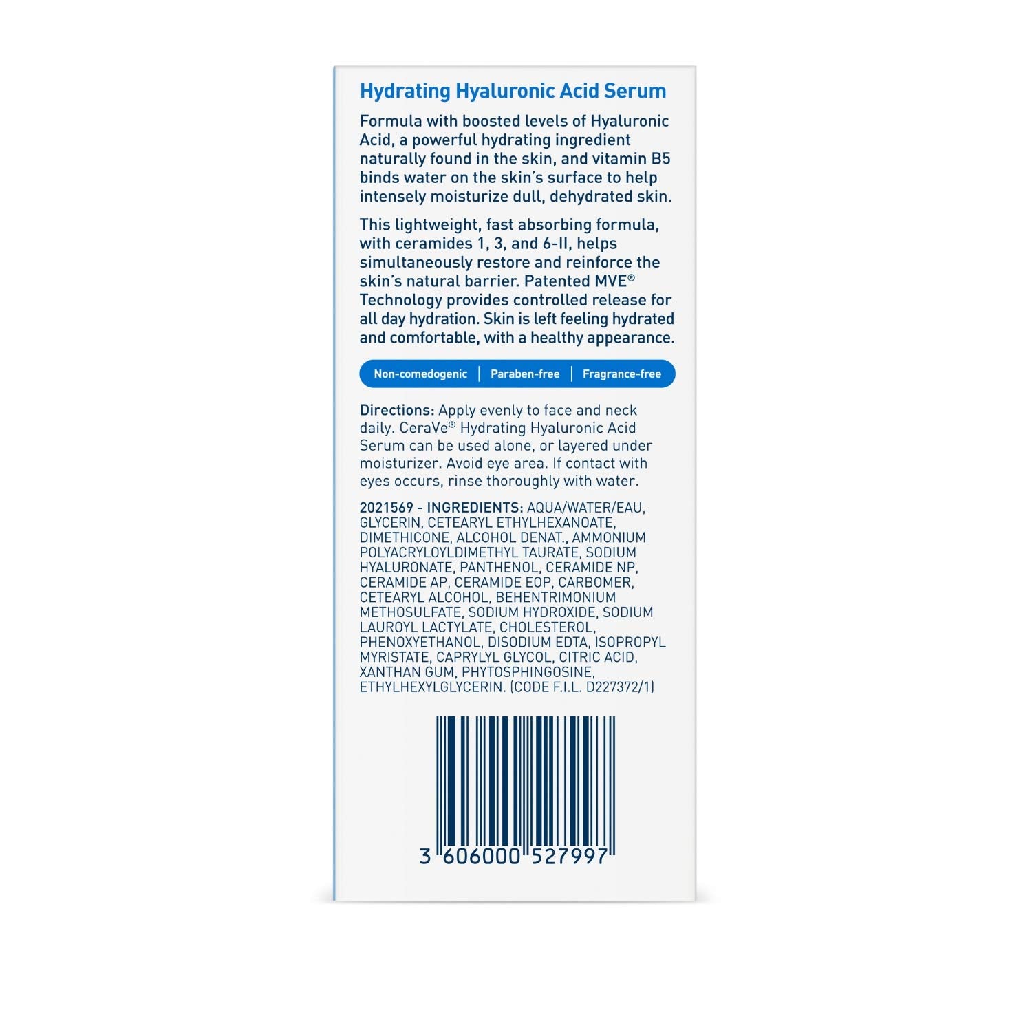 CeraVe - Hyaluronic Acid face Serum  with Vitamin B5 and Ceramides  - CeraVe Hyaluronic Acid face Serum  with Vitamin B5 and Ceramides EXprimi Skincare Kenya - EXprimi Skincare Kenya - #product_page_title#