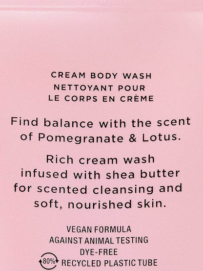 Victoria's Secret Natural Beauty Cream Body Wash - Pomegranate & Lotus - Victoria's Secret Body Washes & Body Scrubs shop at Exprimi Beauty Kenya. Home of Skin care, Body care, Make-up, Fragrance & Beauty.