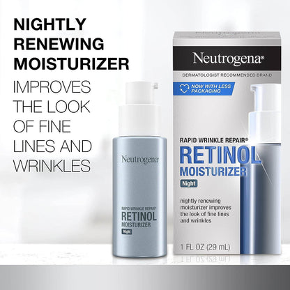 Neutrogena Rapid Wrinkle Repair Retinol Night Face Moisturizer with Retinol & Hyaluronic Acid. Beauty Rapid-Wrinkle-Repair-Retinol-Night-Face-Moisturizer-with-Retinol-Hyaluronic-Acid-EXprimi-Skincare-Kenya-5923 shop at Exprimi Beauty Kenya. Home of Skin care, Body care, Make-up, Fragrance & Beauty.