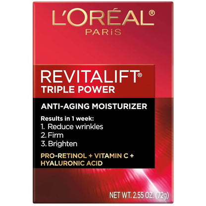L'Oréal Paris Revitalift Triple Power Anti-Aging Face Moisturizer, Pro Retinol, Hyaluronic Acid & Vitamin C, Reduce Wrinkles 2.55 Oz Beauty Revitalift-Triple-Power-Anti-Aging-Face-Moisturizer-Pro-Retinol-Hyaluronic-Acid-Vitamin-C-Reduce-Wrinkles-2-55-Oz-EXprimi-Skincare-Kenya-2943 shop at Exprimi Beauty Kenya. Home of Skin care, Body care, Make-up, Fragrance & Beauty.